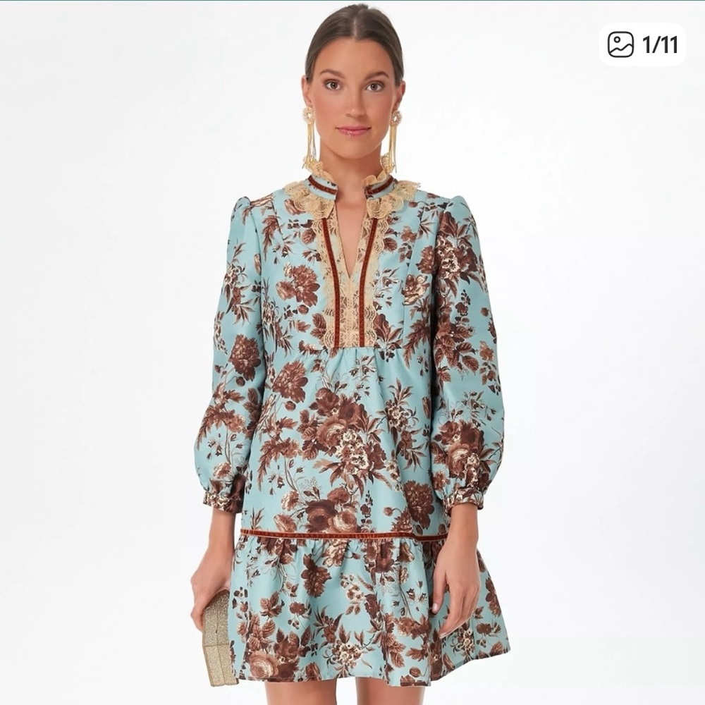 Tuckernuck Robin's Egg Blue Victorian Drop Waist Palmerston Dress Size XS--NWT!